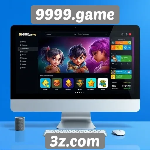 Novas funcionalidades do site 9999.game e sua interface